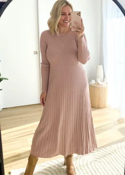 Women Gingham & Heels Knit Dresses><noscript><img width=
