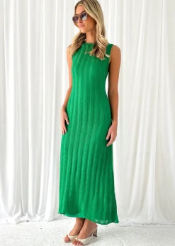Women Gingham & Heels Knit Dresses><noscript><img width=