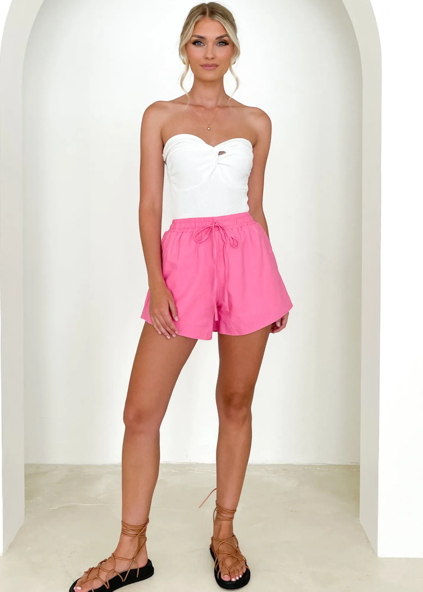 Women Gingham & Heels Shorts>Romina Shorts
