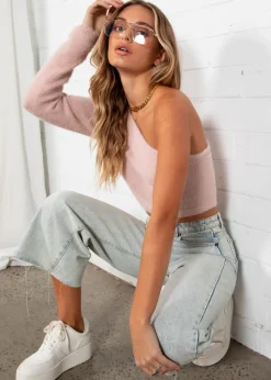Women Gingham & Heels Sweaters>Rule Breaker Cropped Sweater