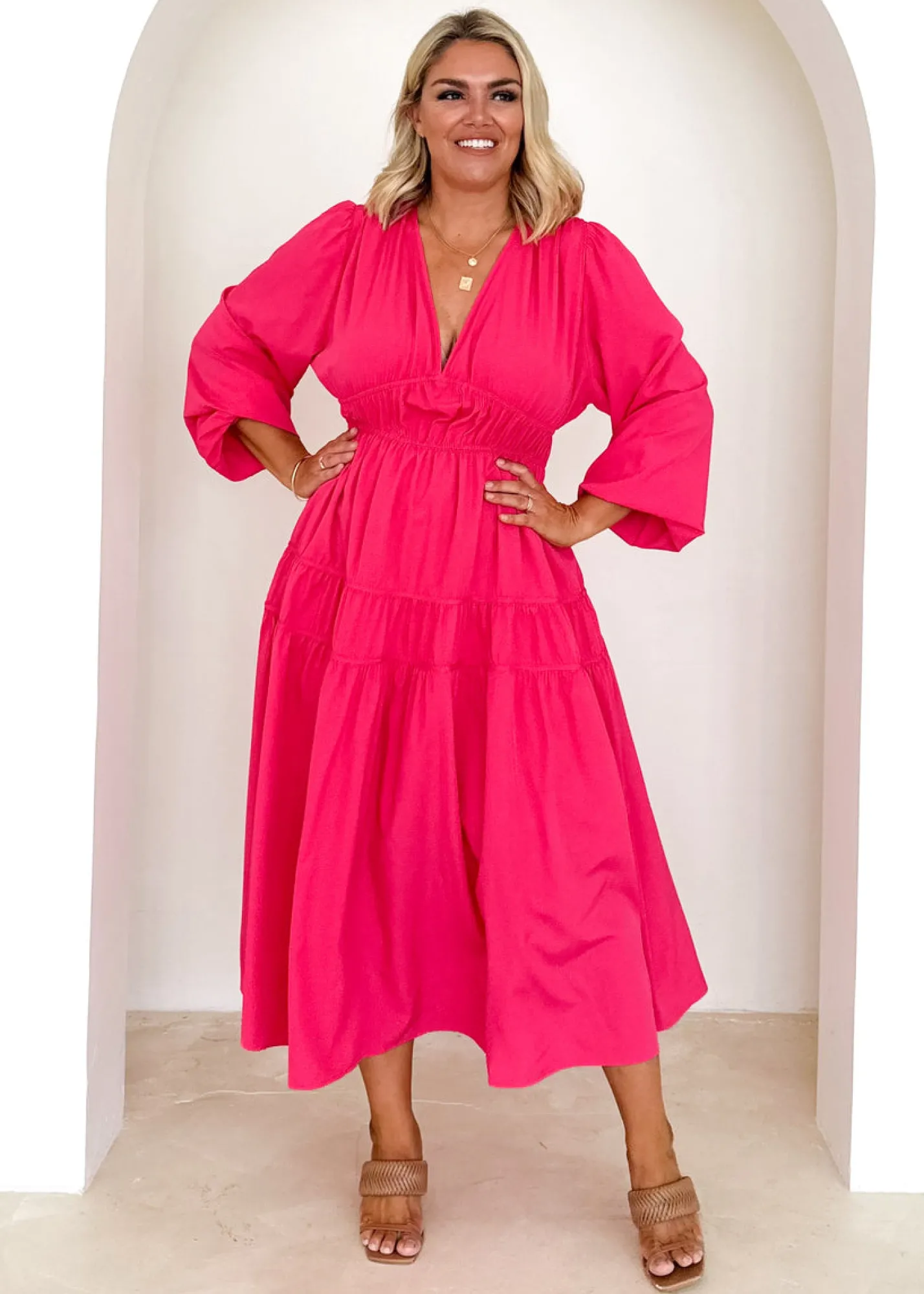 Women Gingham & Heels Maxi>Ryrie Maxi Dress
