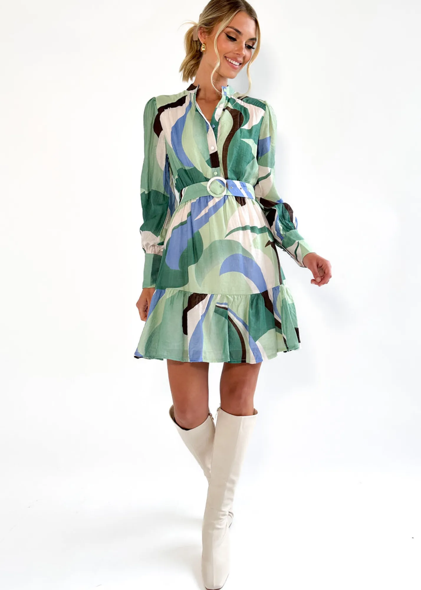 Women Gingham & Heels Short>Samara Dress