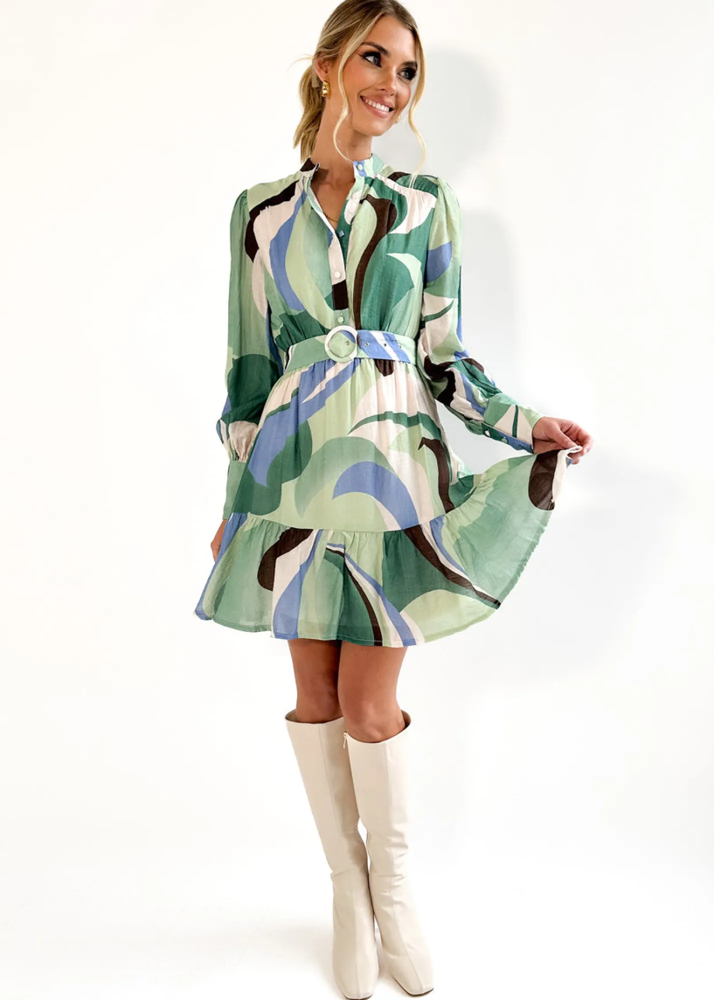 Women Gingham & Heels Short>Samara Dress