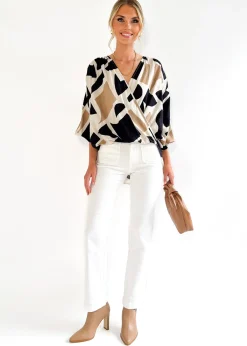 Women Gingham & Heels Blouses><noscript><img width=