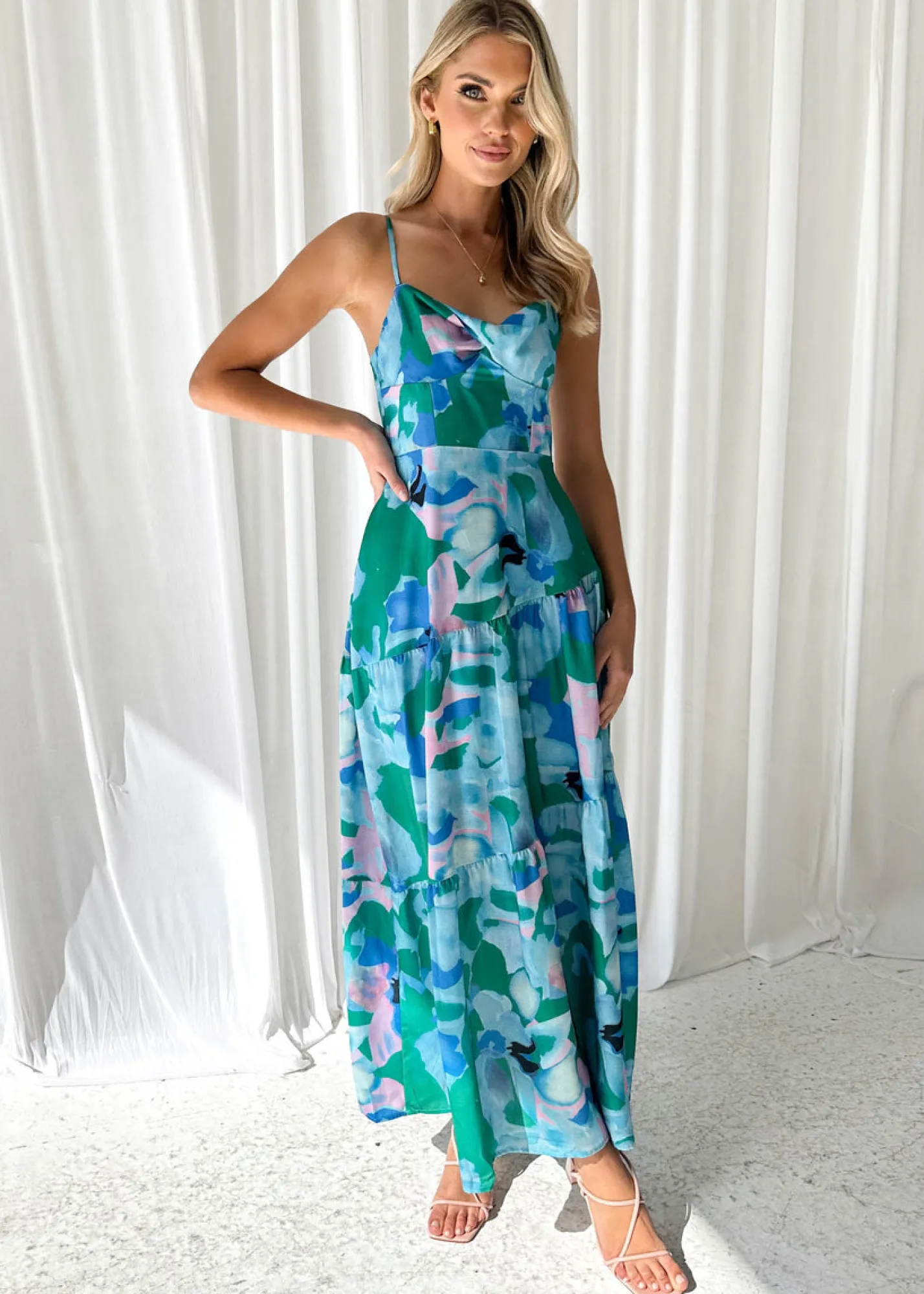 Women Gingham & Heels Maxi>Seona Maxi Dress