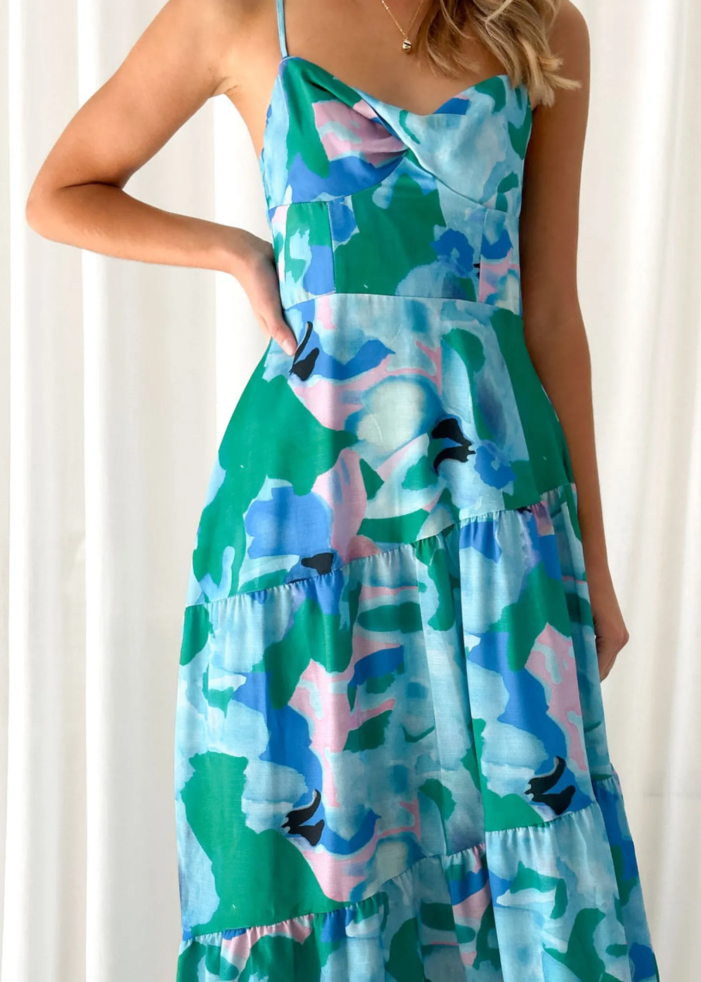 Women Gingham & Heels Maxi>Seona Maxi Dress
