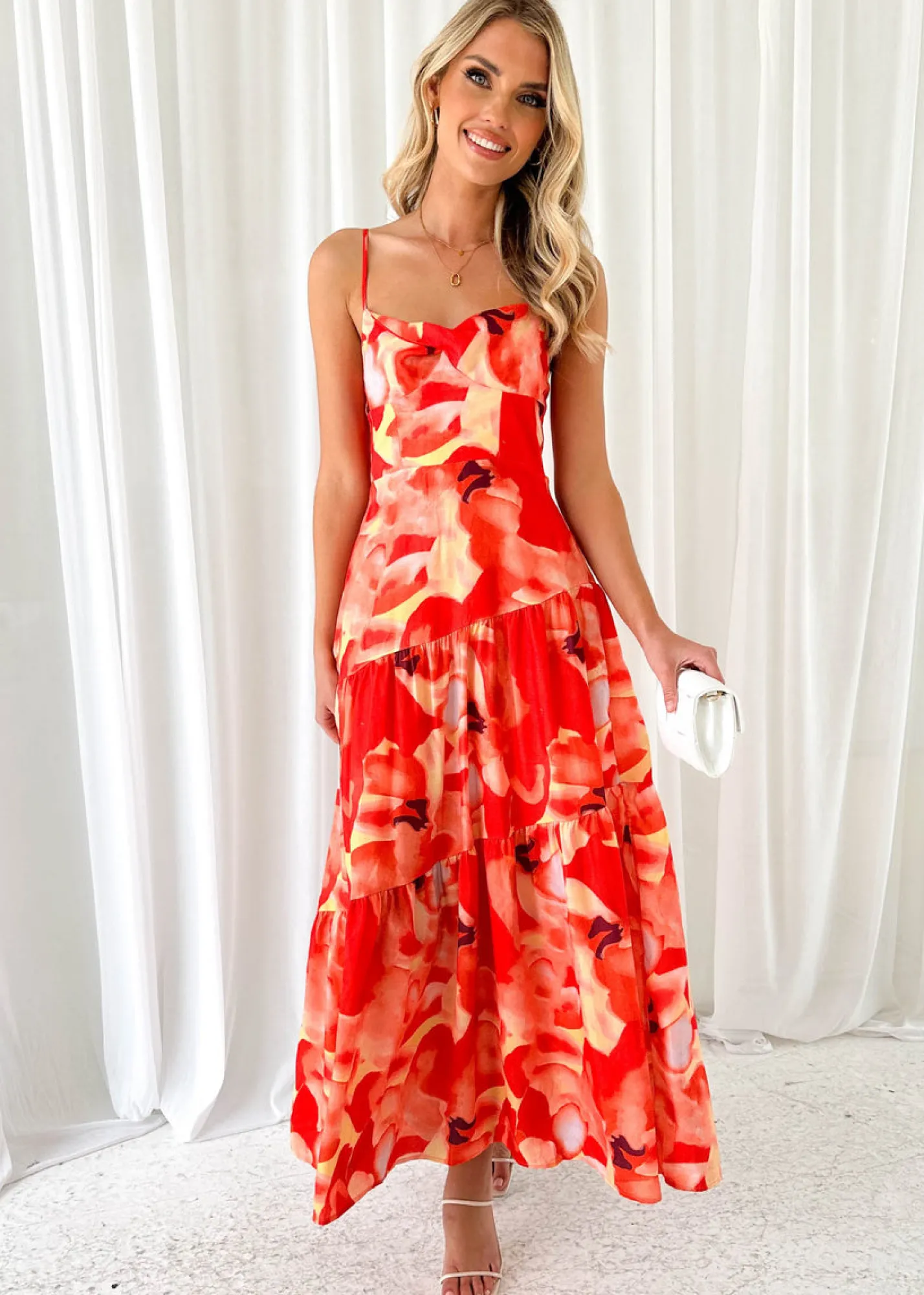 Women Gingham & Heels Maxi>Seona Maxi Dress