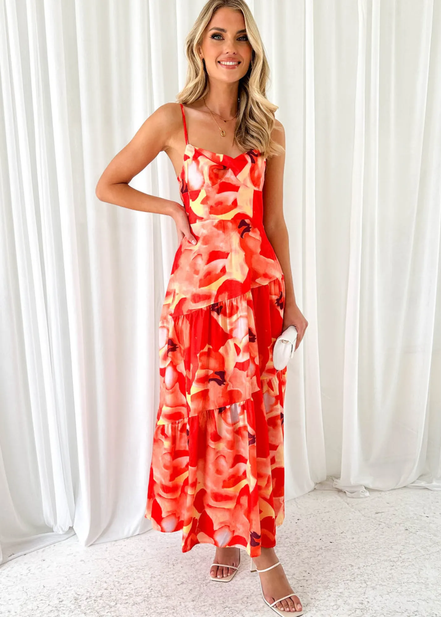 Women Gingham & Heels Maxi>Seona Maxi Dress