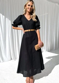 Women Gingham & Heels Midi>Sereya Midi Dress