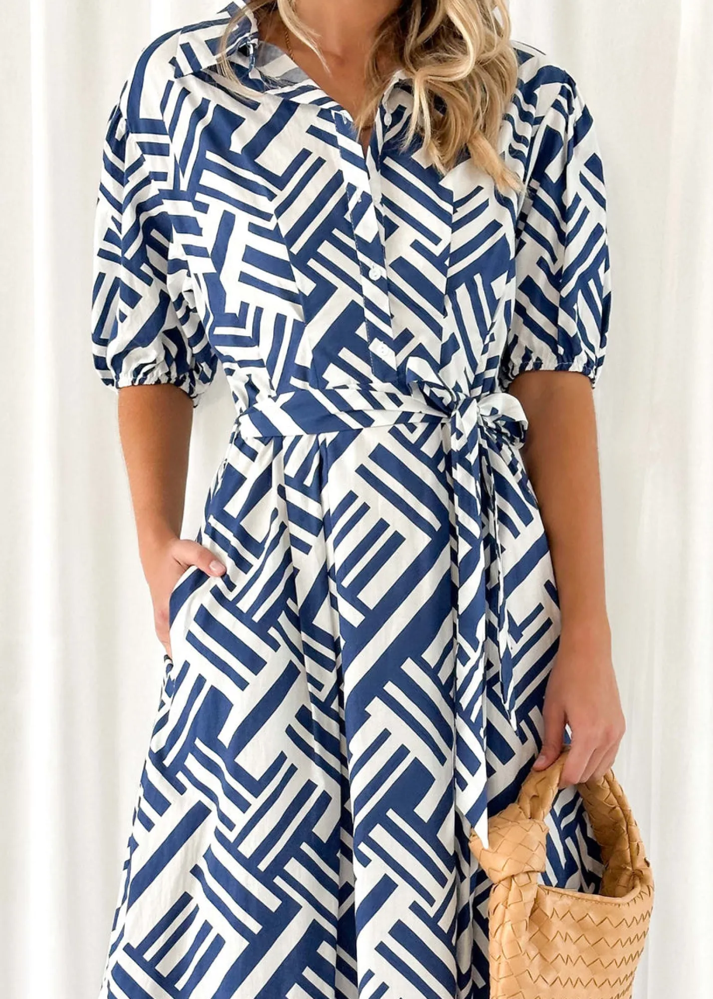 Women Gingham & Heels Midi>Shani Midi Dress