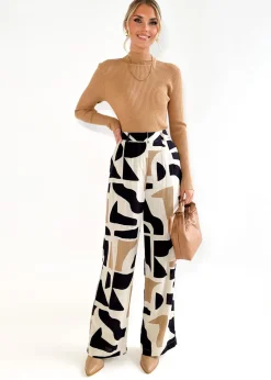 Women Gingham & Heels Pants>Sharni Linen Blend Pants