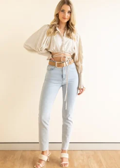 Women Gingham & Heels Blouses><noscript><img width=