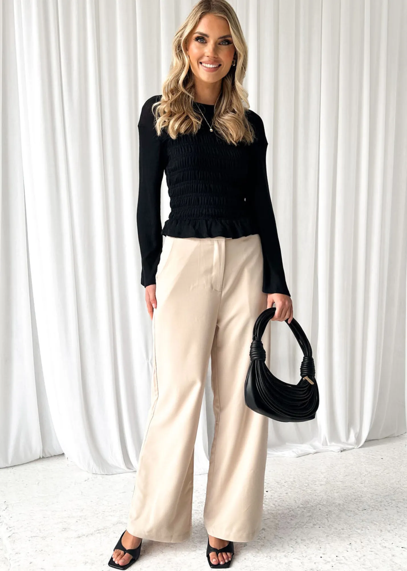 Women Gingham & Heels Basic Tops>Silvah Knit Top