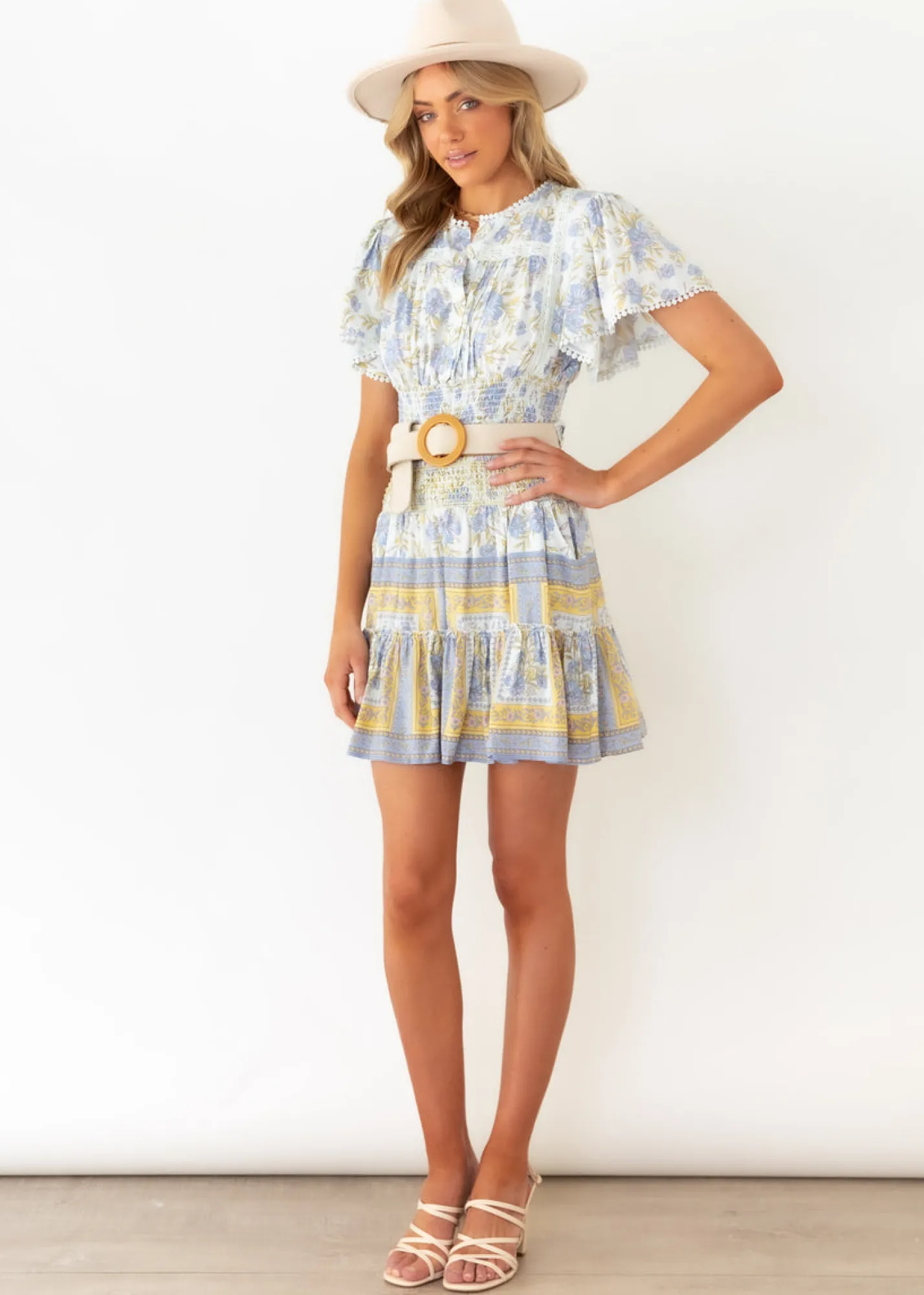 Women Gingham & Heels Blouses>Sol Cropped Blouse