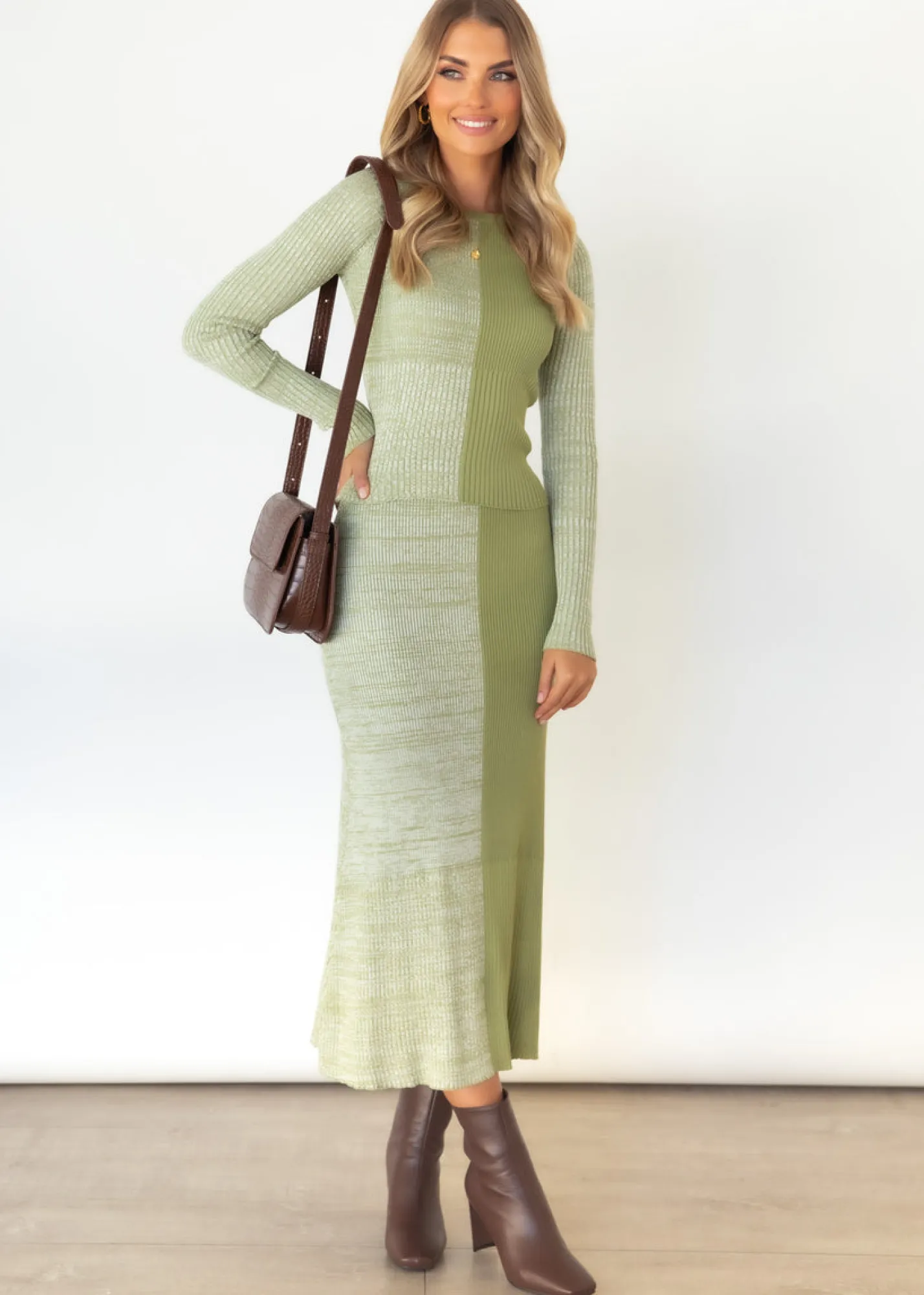Women Gingham & Heels Knit Tops>Solen Knit Top