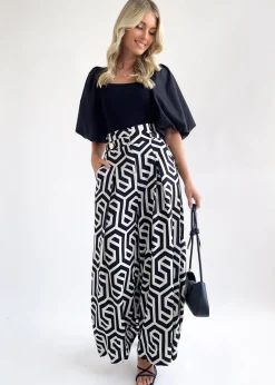 Women Gingham & Heels Pants>Solianh Wide Leg Pants