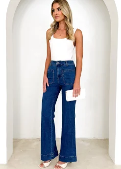 Women Gingham & Heels Jeans><noscript><img width=