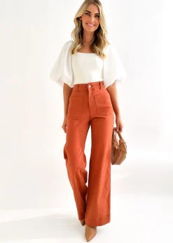 Women Gingham & Heels Jeans>Solita Wide Leg Jeans
