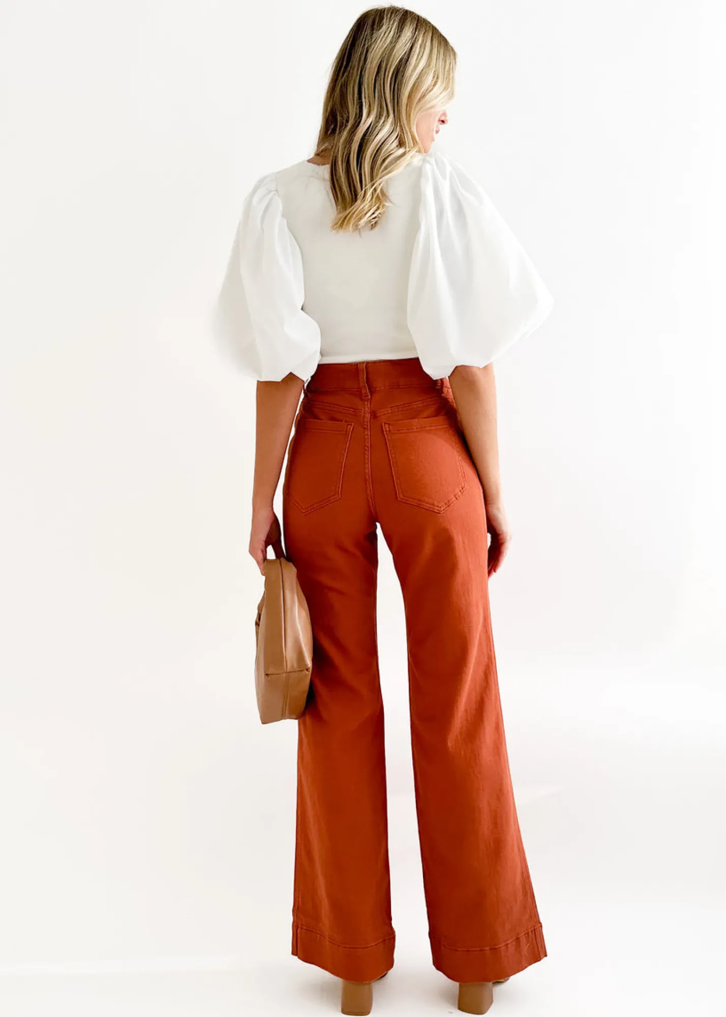 Women Gingham & Heels Jeans>Solita Wide Leg Jeans