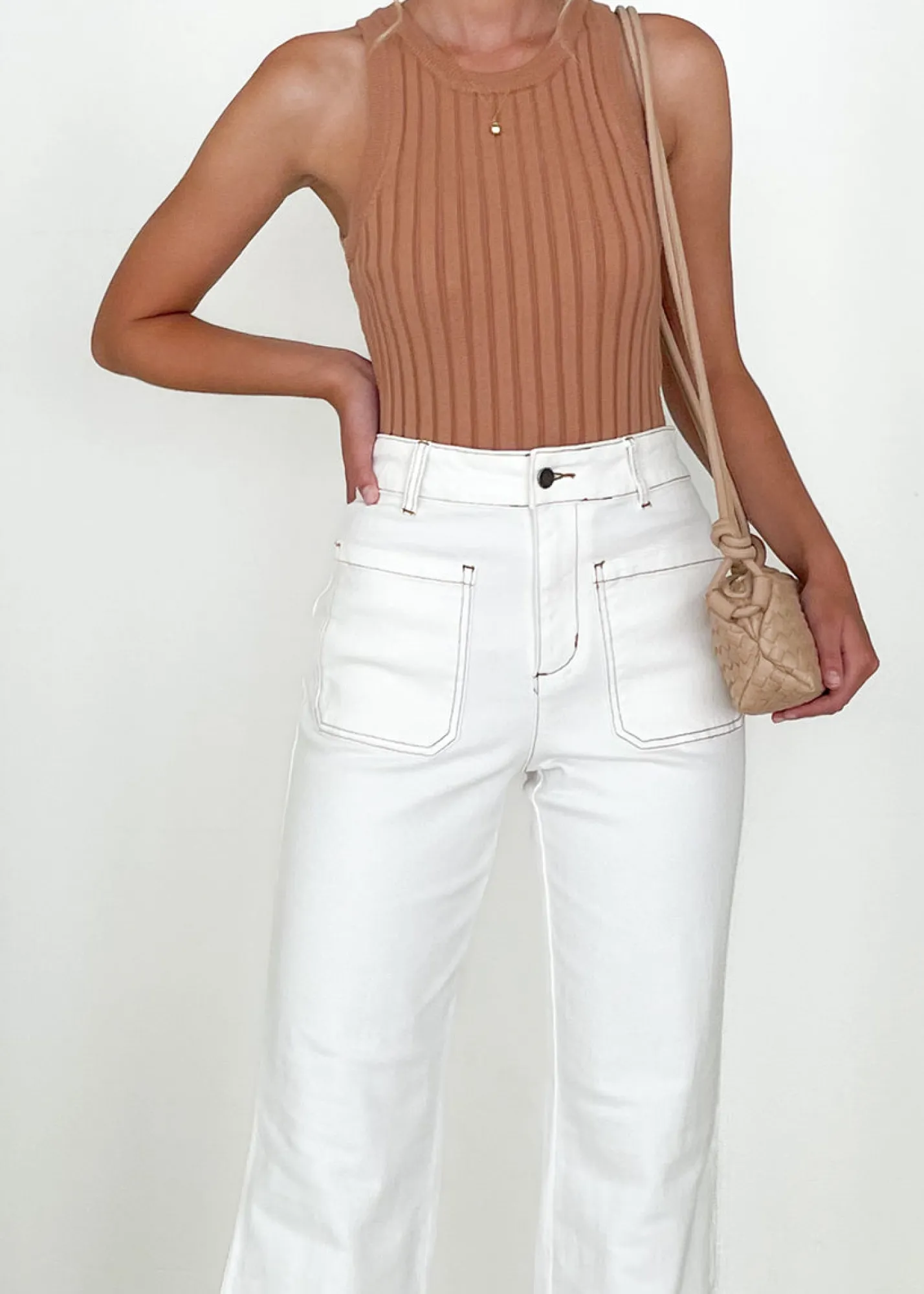 Women Gingham & Heels Jeans>Solita Wide Leg Jeans