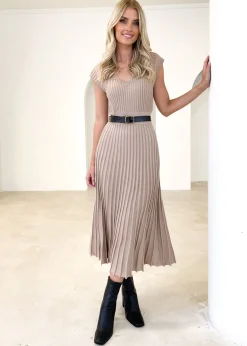 Women Gingham & Heels Knit Dresses>Stasie Knit Midi Dress