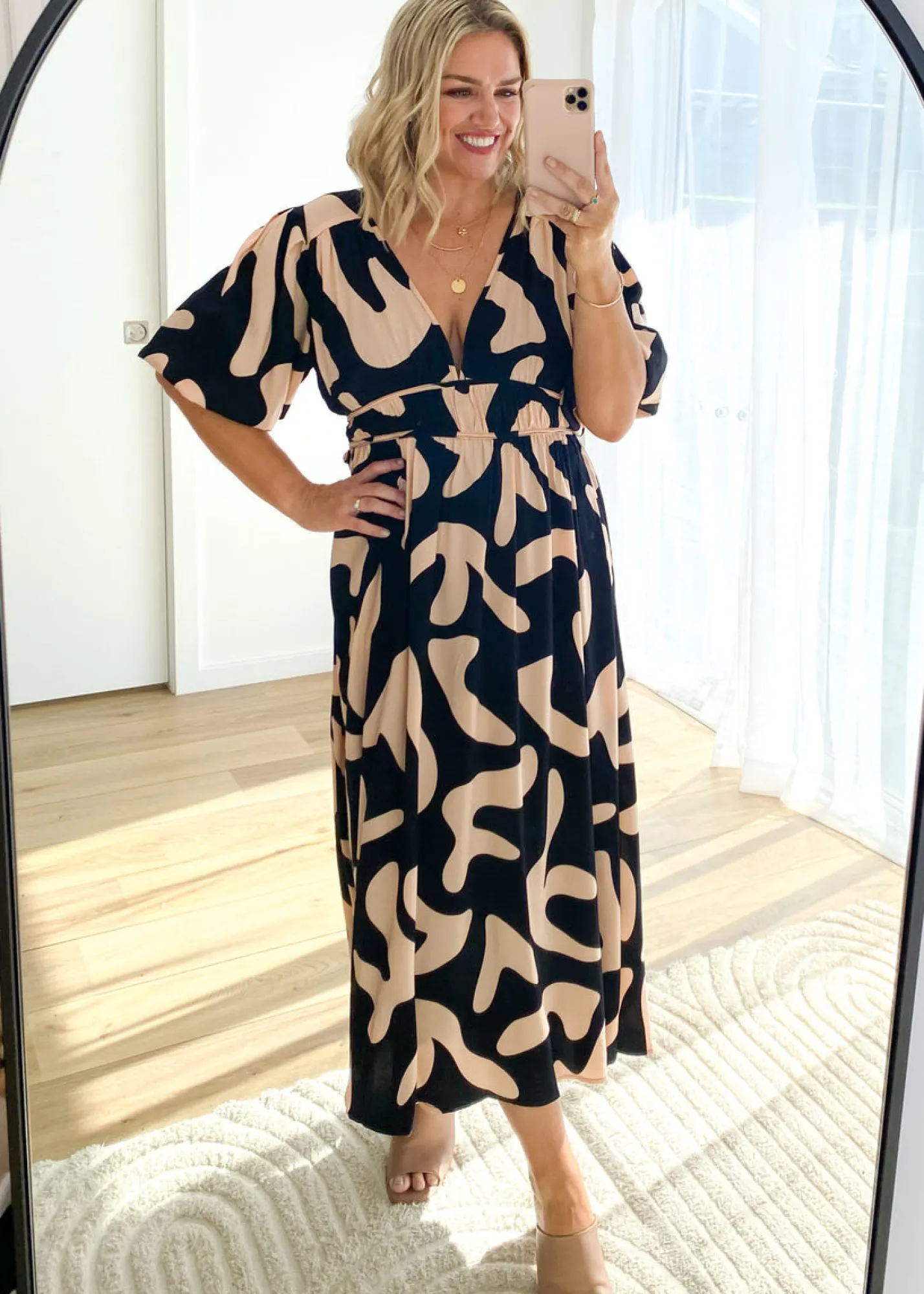 Women Gingham & Heels Midi>Stellana Midi Dress