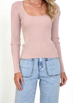 Women Gingham & Heels Knit Tops><noscript><img width=
