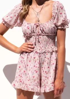 Women Gingham & Heels Playsuits><noscript><img width=