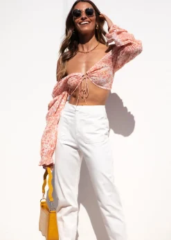 Women Gingham & Heels Crops>Stress Less Crop