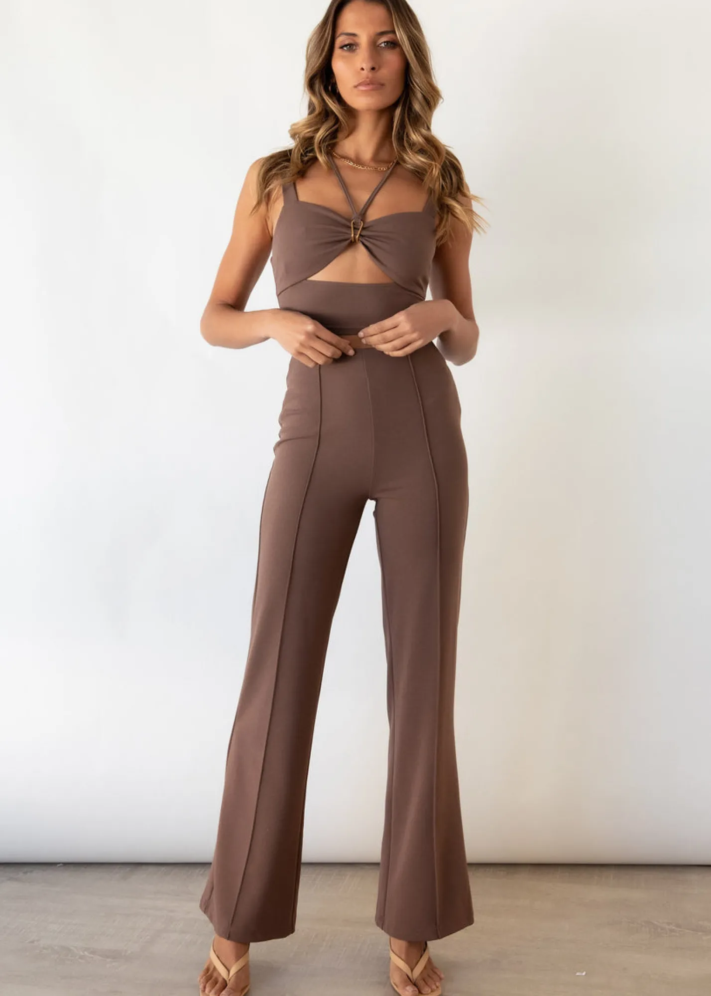 Women Gingham & Heels Crops>Switching Sides Crop