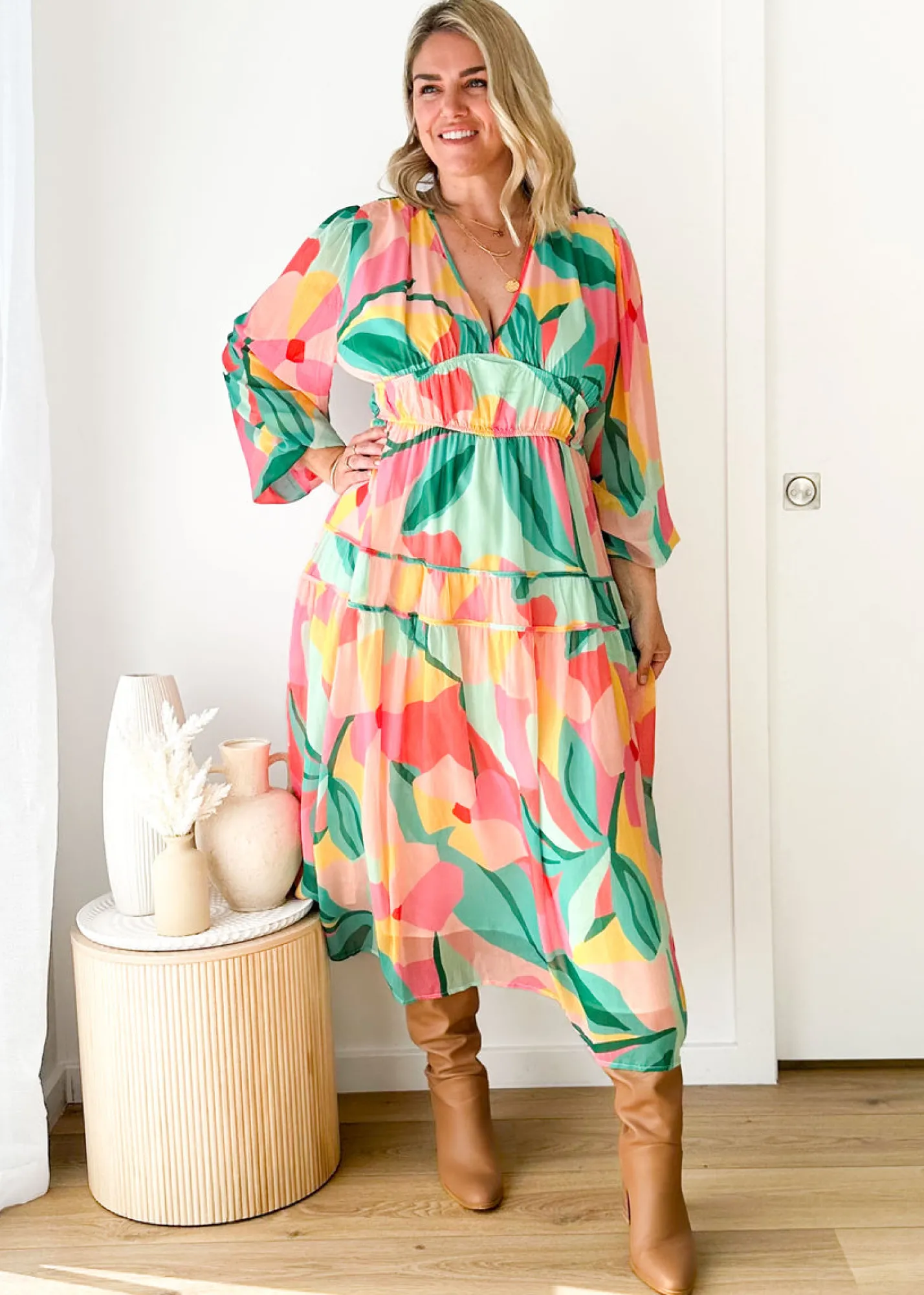 Women Gingham & Heels Maxi>Sylvannah Maxi Dress