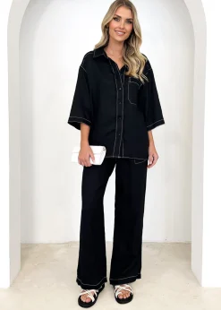 Women Gingham & Heels Shirts>Tallulah Linen Shirt