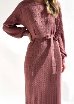 Women Gingham & Heels Knit Dresses><noscript><img width=