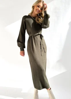Women Gingham & Heels Knit Dresses>Tariah Knit Midi Dress