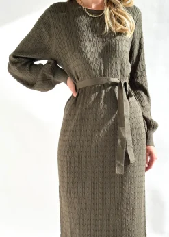 Women Gingham & Heels Knit Dresses><noscript><img width=