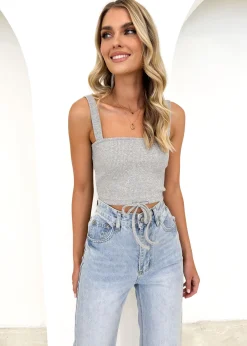 Women Gingham & Heels Crops>Tarlo Knit Crop