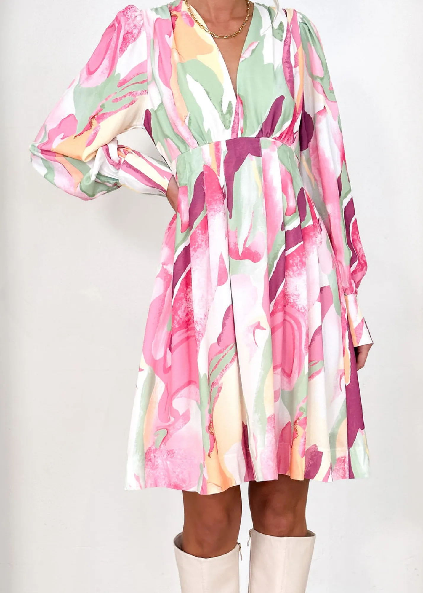 Women Gingham & Heels Short>Tella Dress