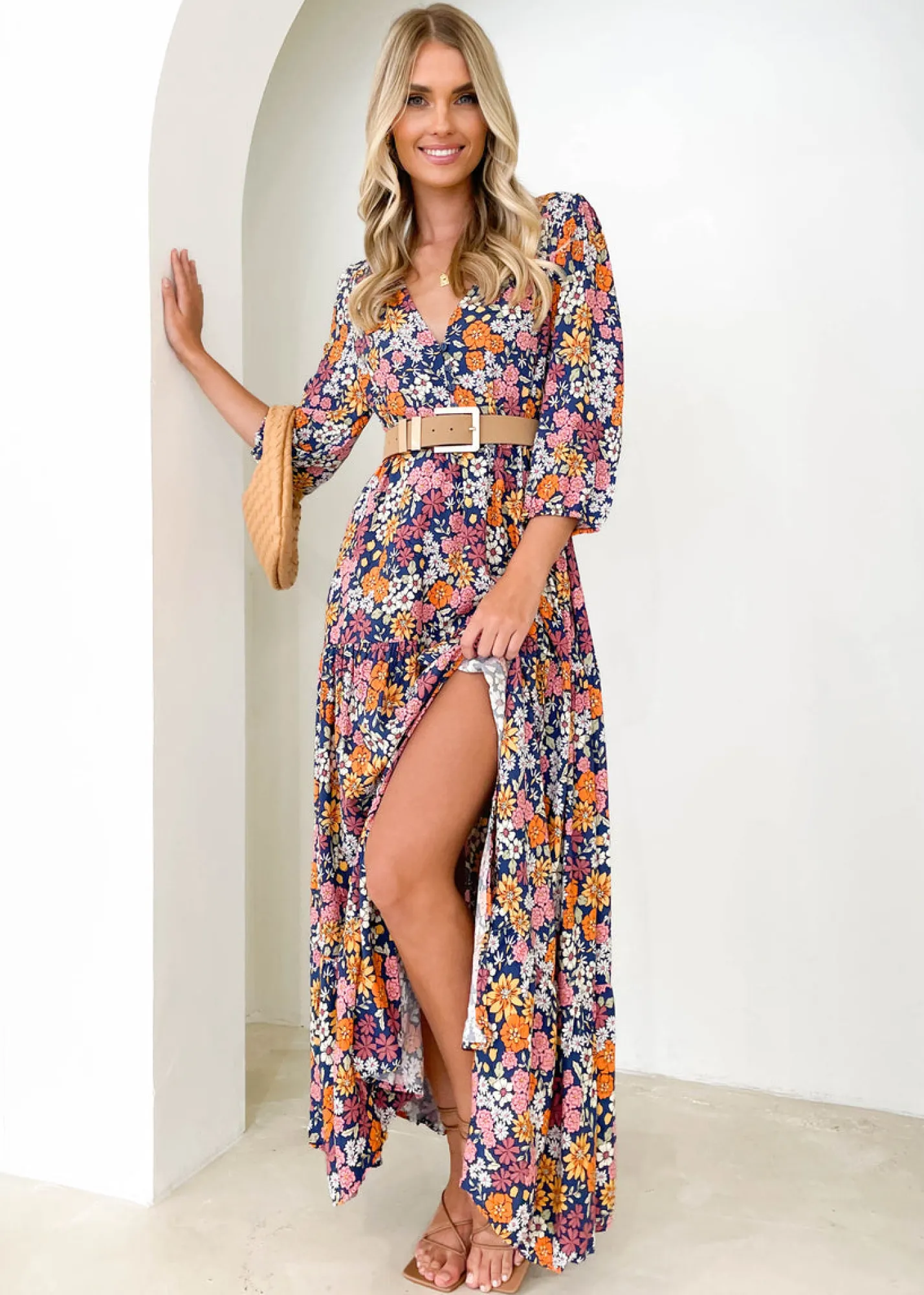 Women Gingham & Heels Maxi>Tessa Maxi Dress