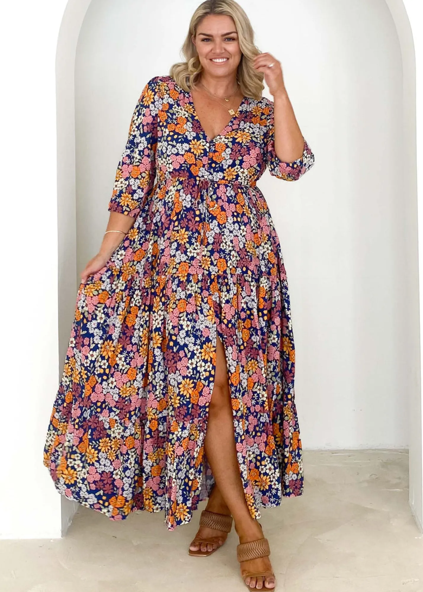 Women Gingham & Heels Maxi>Tessa Maxi Dress