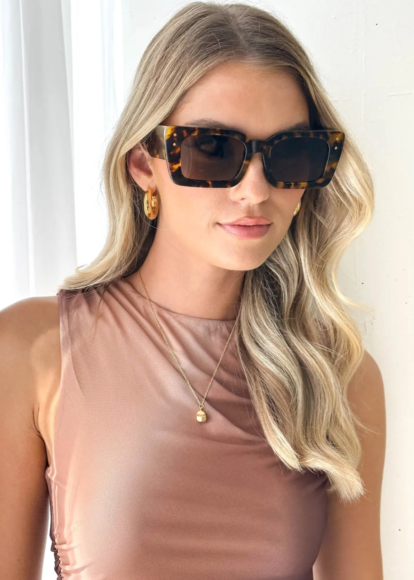Women Gingham & Heels Sunglasses>The Candice Sunglasses