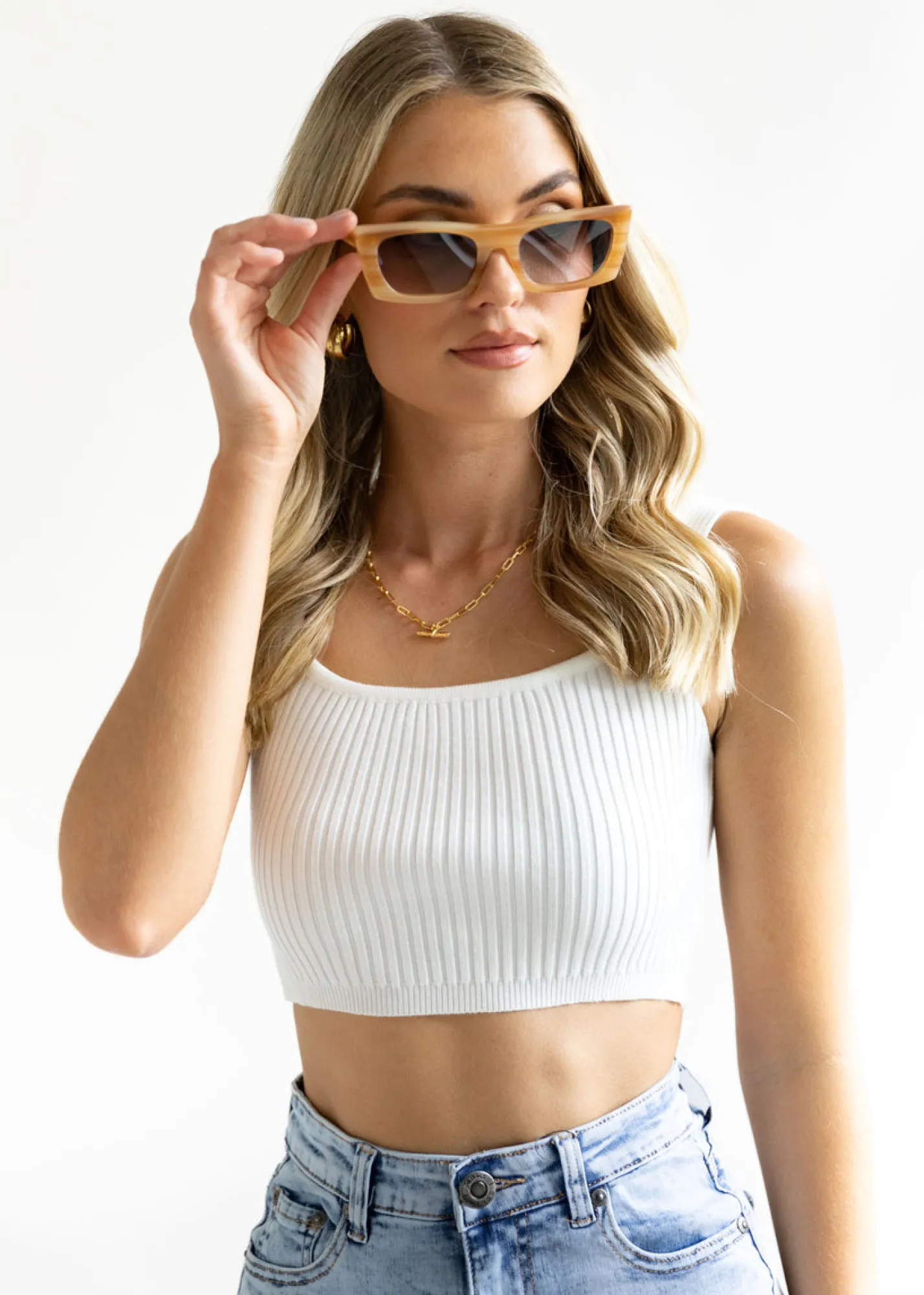 Women Gingham & Heels Sunglasses>The Crawford Sunglasses