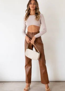 Women Gingham & Heels Crops><noscript><img width=