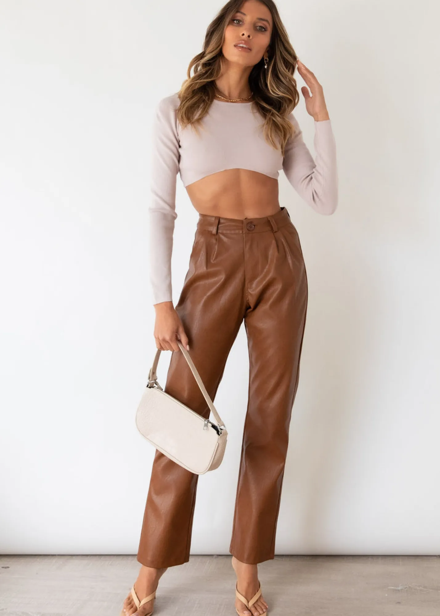 Women Gingham & Heels Crops>Tialeigh Knit Crop