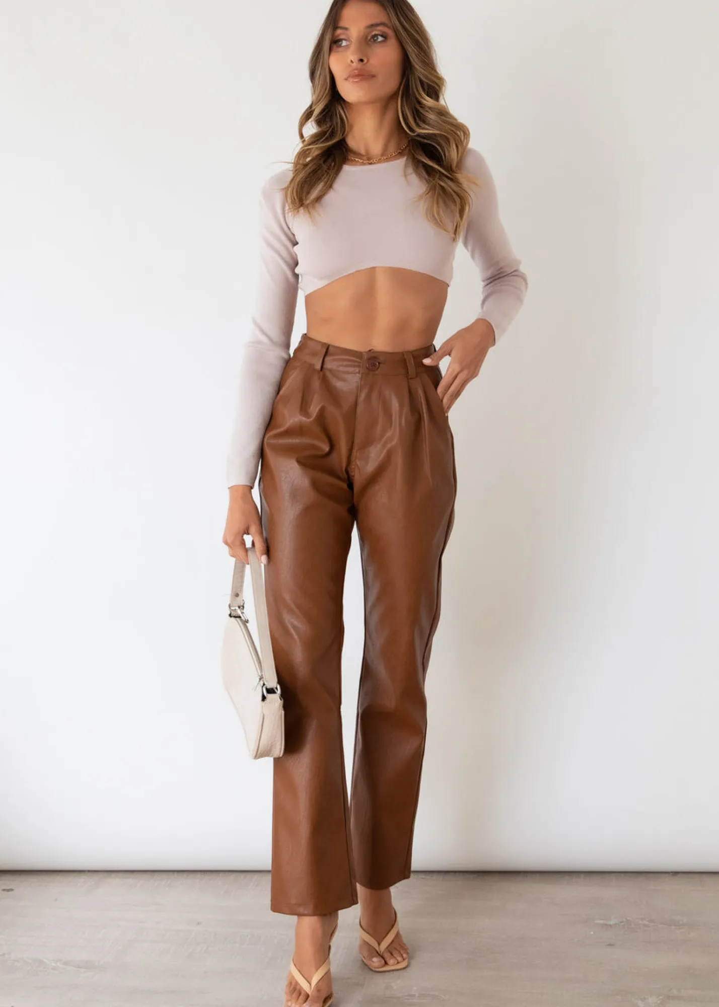 Women Gingham & Heels Crops>Tialeigh Knit Crop