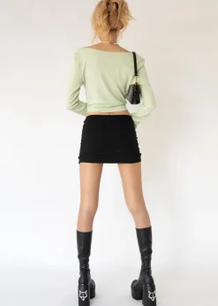 Women Gingham & Heels Crops><noscript><img width=