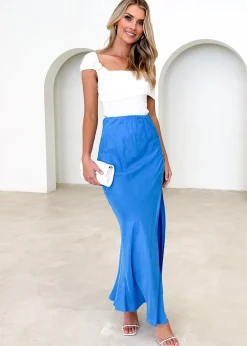 Women Gingham & Heels Skirts>Tracy Cupro Maxi Skirt