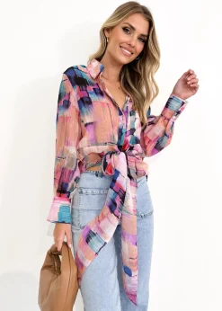 Women Gingham & Heels Blouses>Trinka Blouse