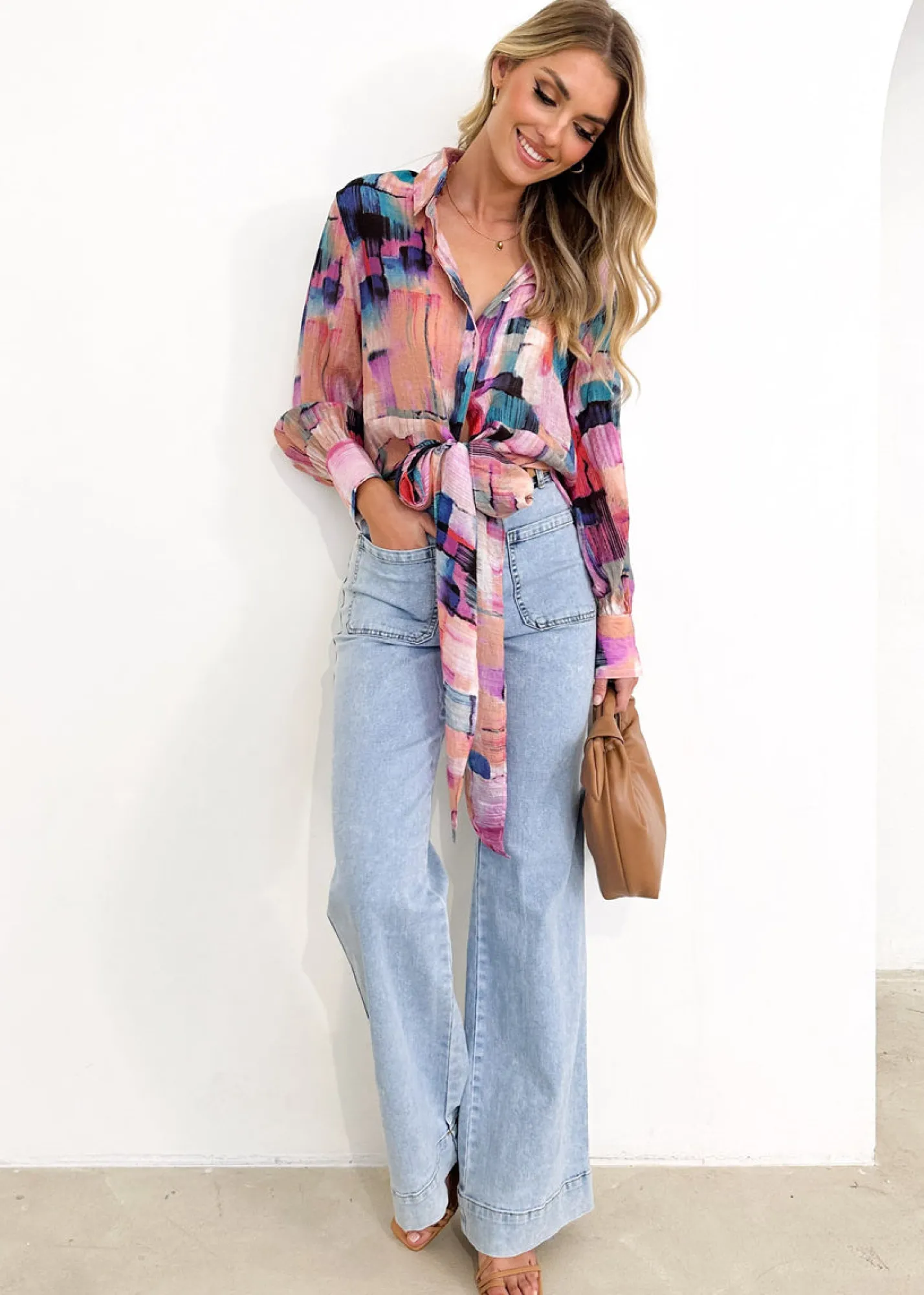 Women Gingham & Heels Blouses>Trinka Blouse