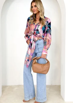 Women Gingham & Heels Blouses><noscript><img width=
