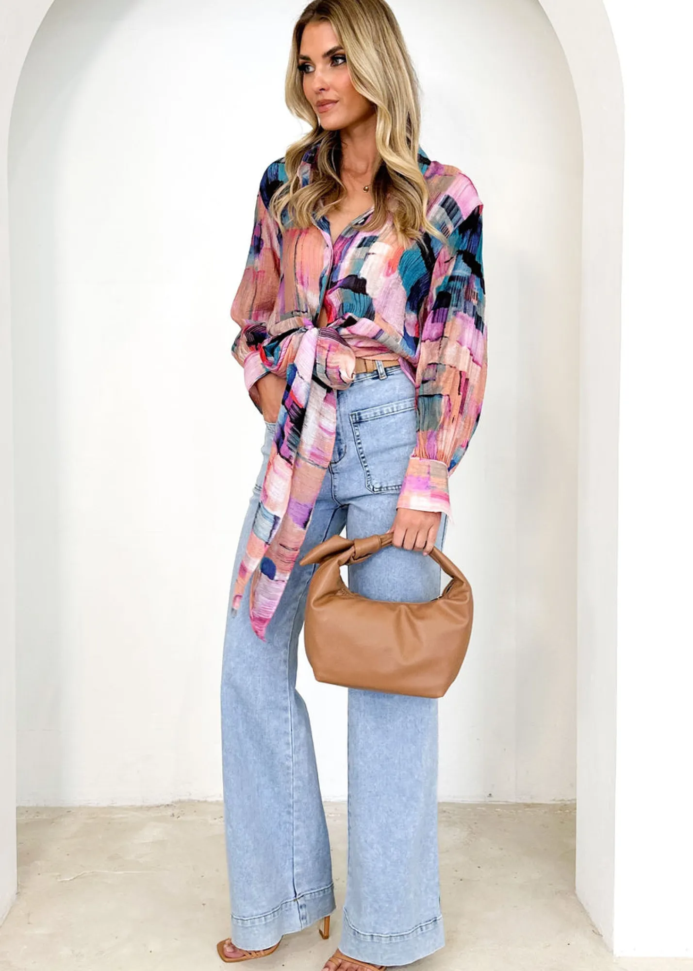 Women Gingham & Heels Blouses>Trinka Blouse